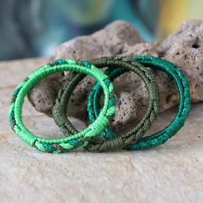 Bangle bracelets, Eden Garden (set of 3)
