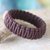 Bangle bracelet, 'Queen Amina in Brown' - Bangle bracelet thumbail