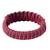 Bangle bracelet, 'Queen Amina in Brown and Wine Parallel' - Bangle bracelet (image 2b) thumbail