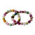 Beaded stretch bracelets, 'Odo Be Ba' (pair) - Beaded Agate Stretch Bracelet (Pair) (image 2a) thumbail