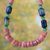 Bauxite beaded necklace, 'Asomdwe' - Bauxite beaded necklace thumbail