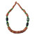 Bauxite beaded necklace, 'Asomdwe' - Bauxite beaded necklace (image 2a) thumbail