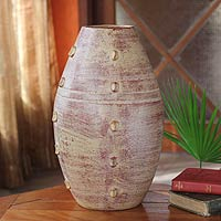 Ceramic vase Drum Beat large Ghana
