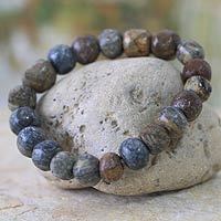 Soapstone stretch bracelet,