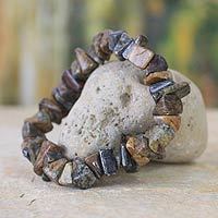 Soapstone stretch bracelet,