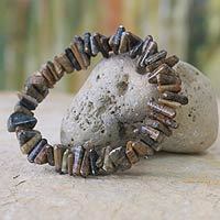 Soapstone stretch bracelet,
