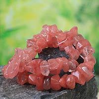Beaded stretch bracelets,