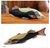 Wood sculpture, 'African Loodin Fish' - Hand Crafted African Black Fish Sculpture thumbail