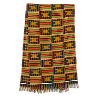 Cotton blend kente cloth scarf,