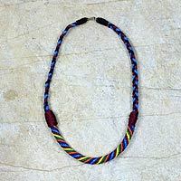 Braided necklace,