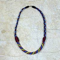 Braided necklace Multicolor Ashanti Muse Ghana