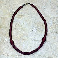 Braided necklace,