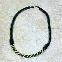 Braided necklace,