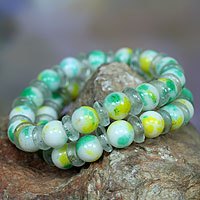 Beaded stretch bracelets,