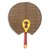 Cotton fan, 'Obaahemaa II' - Hand Crafted African Ashanti Fan with Cotton and Wood (image 2a) thumbail