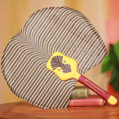 Cotton fan, Yellow Bobo Mask