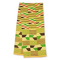 Cotton blend kente scarf,