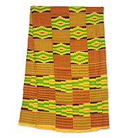 Cotton blend kente scarf,