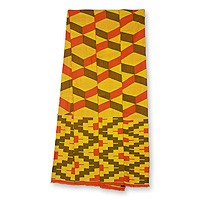 Cotton blend kente scarf,