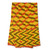 Cotton blend kente scarf, 'Double Wisdom' (4 strips) - One Strip Handwoven Yellow and Red African Kente Scarf thumbail