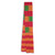 Cotton blend kente scarf, 'Fingers' (1 strip) - One Strip Handwoven Pink and Orange African Kente Scarf thumbail