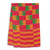 Cotton blend kente scarf, 'Fingers' (4 strips) - Four Strips Handwoven Pink and Orange African Kente Scarf thumbail