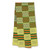 Cotton blend kente scarf, 'Time Changes' (3 strips) - Three Strips Handwoven Gold and Green African Kente Scarf thumbail