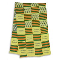 Cotton blend kente scarf,