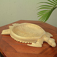 Wood decorative tray Sea Turtle Ghana