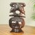 Ebony wood sculpture, 'Nkabom' - Artisan Original Design Hand Carved Ebony Wood Sculpture thumbail