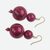 Beaded earrings, 'Dzidzo in Pink' - Pink Beaded Earrings Hand Crafted with Recycled Beads (image 2b) thumbail