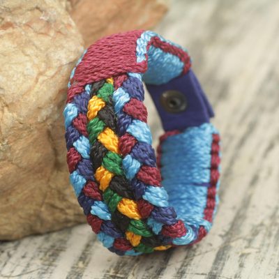 Mens wristband bracelet, Saturday Night