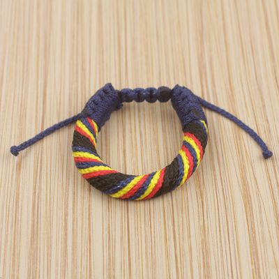 Mens wristband bracelet, Krobo Karma