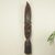 African mask, 'Royal King' (36 in) - African Wall Mask Hand Carved Wood and Aluminum (36 in) thumbail