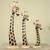 Wood sculptures, 'Giraffe Trio' (set of 3) - Set of 3 Hand Carved Giraffe Head Sculptures from Ghana thumbail