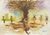 'Calabash Market' - Watercolor Painting of Women in an African Village thumbail