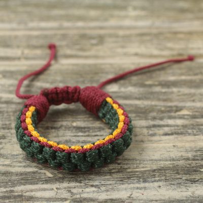 Mens wristband bracelet, Forest Awindazi