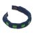 Men's wristband bracelet, 'Kente Tides' - Kente Themed Artisan Crafted Men's Blue Wristband Bracelet (image 2c) thumbail