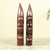 Ebony wood statuettes, 'Zulu Couple I' (pair) - Ebony Wood Hand Carved Statuettes of Zulu Couple (Pair) thumbail