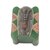 Wood decorative box, 'Elephant Treasures' - Aluminum Elephant Mask on Green Decorative Wood Box (image 2b) thumbail