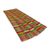 Cotton blend kente cloth scarf, 'Obaahema' (12 inch width) - Pink Green and Orange Kente Cloth Scarf (12 Inch Width) (image 2b) thumbail