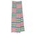 Cotton blend kente cloth scarf, 'Faith' (9 inch width) - Pastel Cotton Blend African Kente Cloth Scarf (9 Inch Width) thumbail