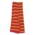 Cotton blend kente cloth scarf, 'Pink Lady' (9 inch width) - Handcrafted Kente Scarf in Pink and Orange (9 Inch Width) thumbail