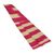 Cotton blend kente cloth scarf, 'Odehye Ba' (4 inch width) - Cerise and Ivory Cotton Blend Kente Scarf (4 Inch Width) (image 2b) thumbail