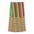 Cotton blend kente cloth scarf, 'Obasima' (13 inch width) - Hand Woven Cotton Blend Kente Cloth Scarf (13 Inch Width) thumbail