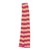 Cotton blend kente cloth scarf, 'Praise' (4 inch width) - Cotton Blend Ivory and Cerise Kente Scarf (4 Inch Width) thumbail
