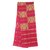 Cotton blend kente cloth scarf, 'Princess' (11 inch width) - Fair Trade Pink African Kente Cloth Scarf (11 Inch Width) thumbail