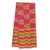 Cotton blend kente cloth scarf, 'Ahoufe' (12 inch width) - Multicolored Kente Cloth Scarf from Africa (12 Inch Width) thumbail