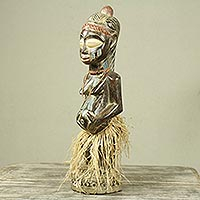 Wood sculpture, 'Expecting a Baby' - Handcrafted African Wood Sculpture