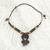 Ebony and bamboo pendant necklace, 'Return' - Ebony and Bamboo Handcrafted Necklace from Ghana thumbail